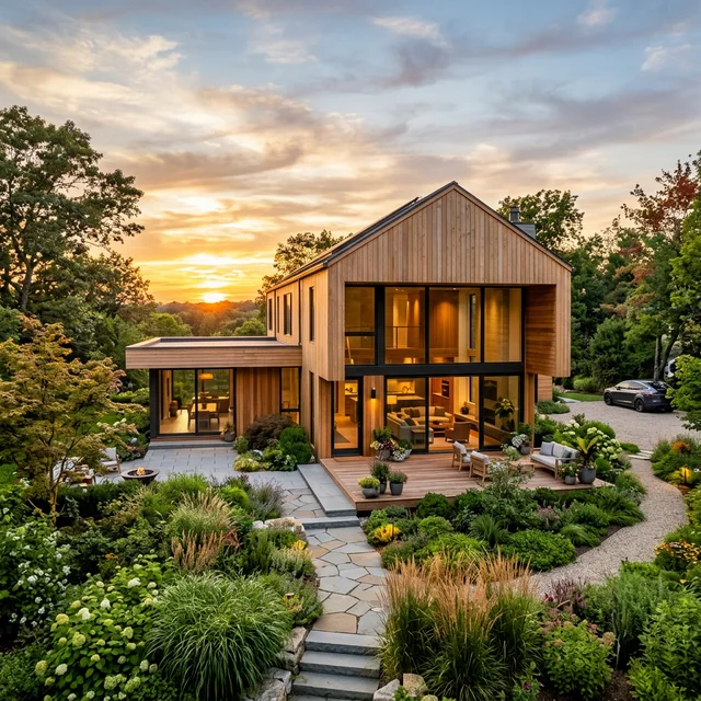 Maison contemporaine à ossature bois passive en Occitanie