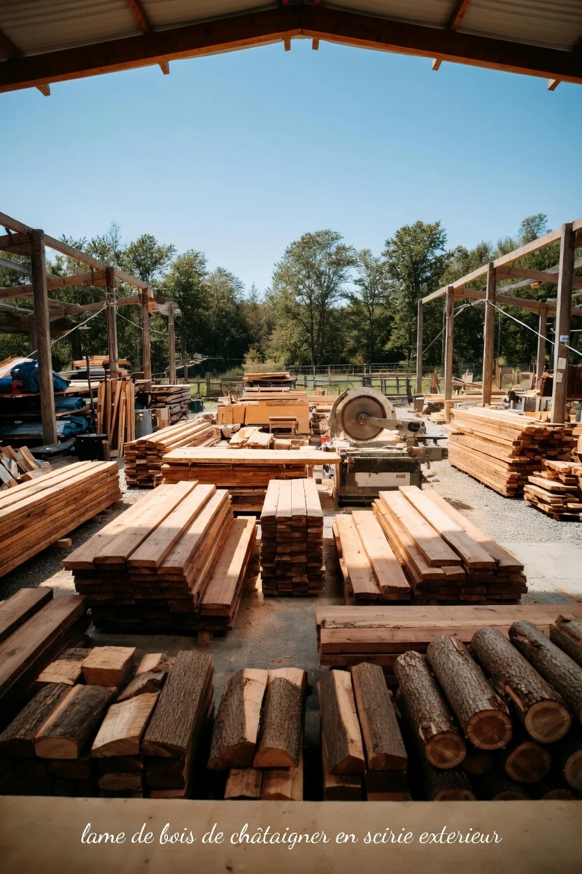 Scierie de charpente